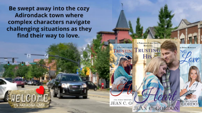 Be swept away into the cozy Adirondack town where complex characters navigate challenging situations as  they find their way to love. 