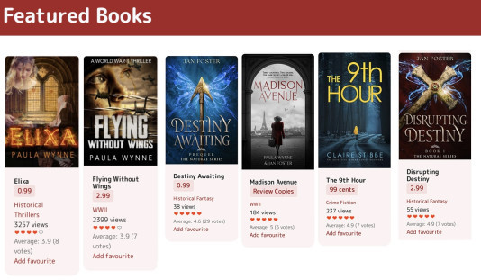 Featured books on BookLuver