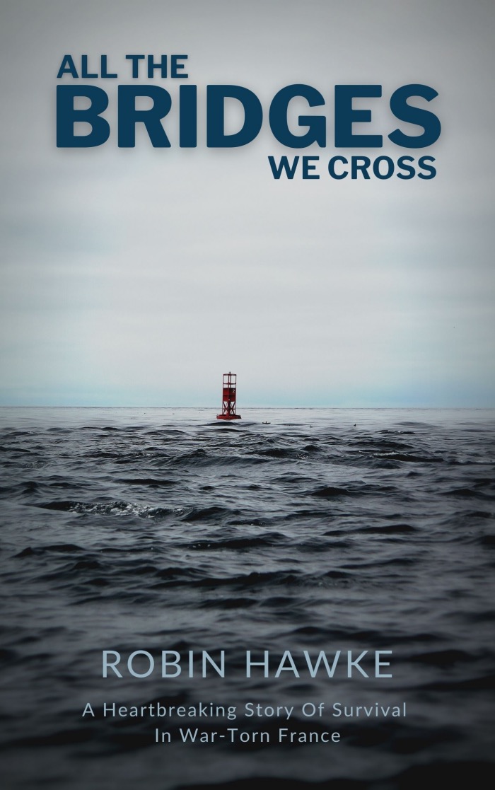 Vote For All the Bridges We Cross Book Cover Red Bouy Water by Robin Hawke