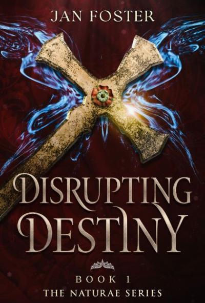 Disrupting Destiny - a cross on top of blue wing shaped wisps