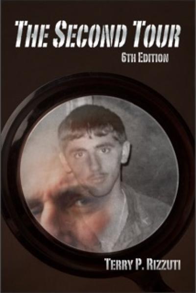 The author’s image in a mirror looking over the shoulder of himself as a young man.