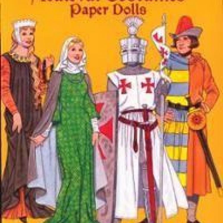 Medieval Costumes Paper Dolls, this is a great way to find out what they wore in the middle ages.