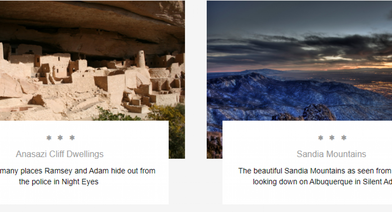 Anasazi Cliff Dwellings and the Sandia Mountains overlooking Albuquerque